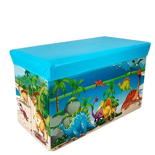 Текстильный ящик для игрушек C 68851-2 складной с рисунком динозавров 31 х 60 х 35 см