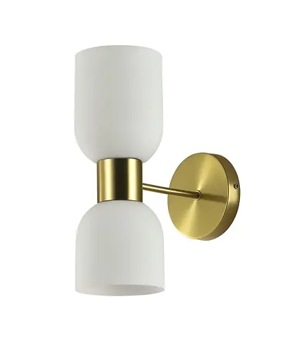 Бра, настінний світильник Edlin PL321155W-2 Aurora E27 2x12W IP20 латунний - фото 1