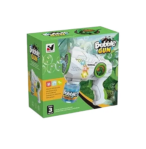 Пістолет з мильними бульбашками YH 358-1, механічний, підсвічування, в коробці (6969230190025) - фото 1