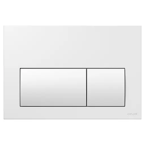 Клавіша змиву Cersanit Presto для інсталяції Aqua біла K97-519, Білий - фото 1