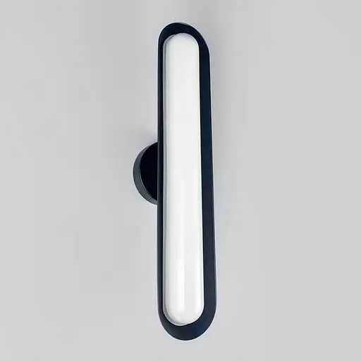 Сучасний настінний поворотний світильник у чорному корпусі 44х9 см Line F Арт. WC15 BK - фото 4