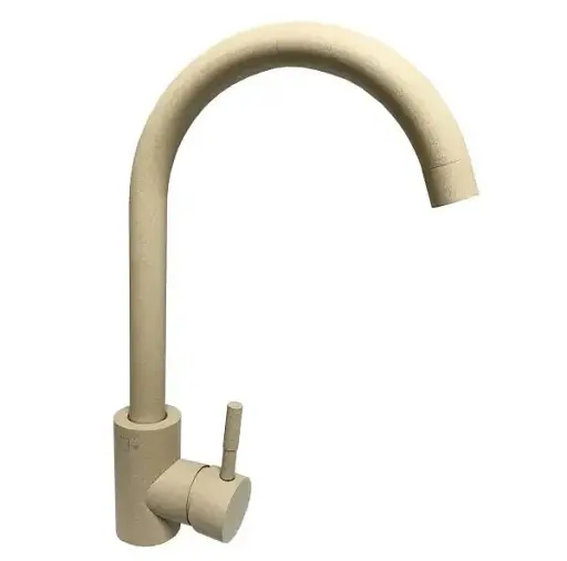 Смеситель для кухни Solone EZA4-D090KS однорычажный из нержавеющей стали Бежевый 30412 - фото 1