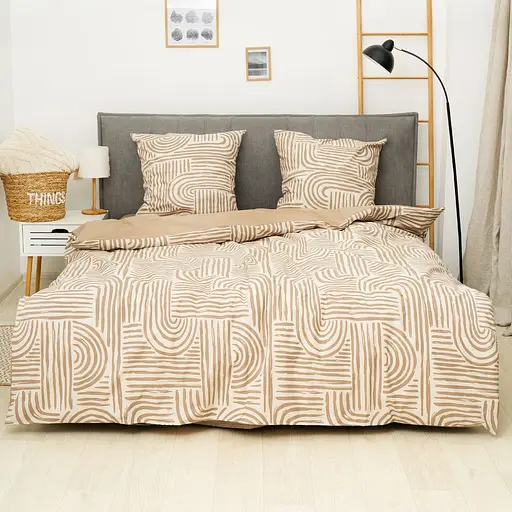 Комплект постельного белья Isleep евро ранфорс 24350_ev_isleep - фото 2