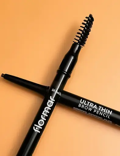 Олівець для брів Flormar Ultra Thin Brow Pencil Brown тон 003, 0.14 г (8000019546639) - фото 5