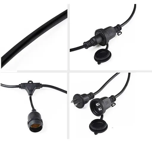 Вулична гірлянда з ретро лампами LED Edison 15 шт, 24V, 10 метрів - фото 6