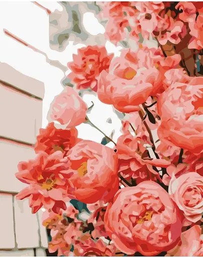 Набор для росписи по номерам Чудесные розы, Strateg, 30x40 см, SS-6596