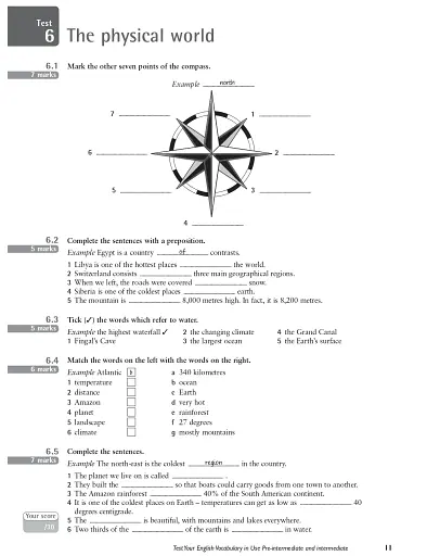 Test Your English Vocabulary in Use Pre-intermediate and Intermediate with Answers 3rd Edition - фото 7