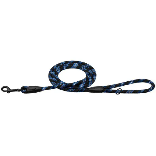 Поводок для собак Barksi Active 183х0.9 см черно-голубой - фото 2