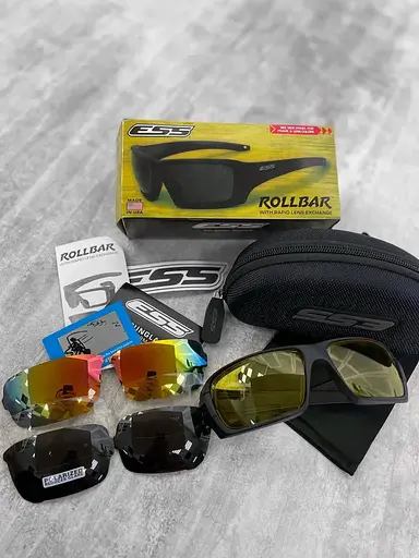 Баллистические защитные очки ESS Rollbar Ballistic 26-0 (4 линзы) - фото 2