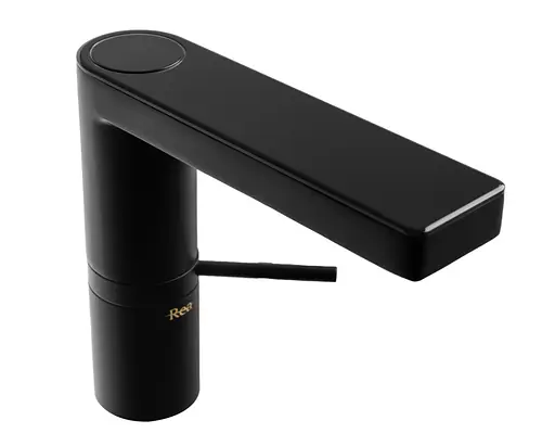 Смеситель для умывальника Rea Amar Lcd низкий black REA-B2065 Черный матовый - фото 5