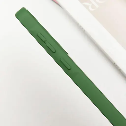 Чехол Lakshmi Silicone Cover Full Camera AA с логотипом для Samsung Galaxy S24+ Зеленый/Dark green - фото 3