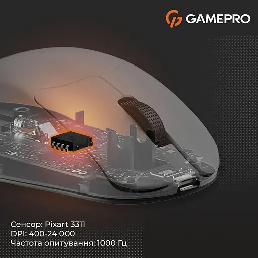 Миша GamePro Genesis Avenger White (GM096W) - фото 12