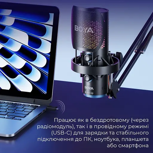 Мікрофон Boya K5-02 RGB Black K5-02) - фото 6