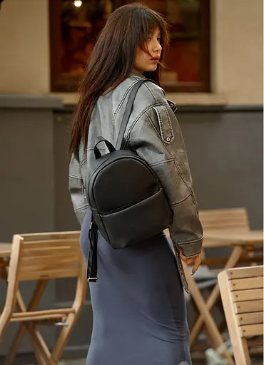 Женский рюкзак Sambag Brix KQH черный 29 х 22 х 10 см (11321001) - фото 3