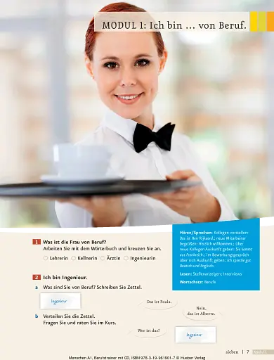 Menschen A1. Berufstrainer mit Audio-CD - фото 2