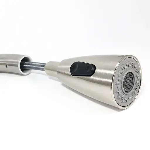 Смеситель для кухни U-гусак выдвижной 2 режима гайка Ø35 Frap 1/10 F60899-1 Нержавеющая сталь - фото 3