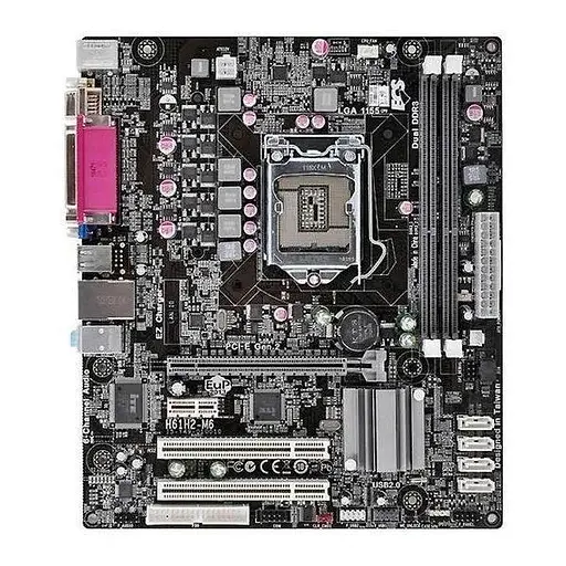 Материнская плата ECS H61H2-M6 (V2.0) (H61H2-M6 (V2.0)) (s1155, Intel H61, Micro-ATX) Б/у - фото 1