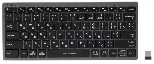 Клавіатура A4Tech FBX51C Wireless/Bluetooth Grey (FBX51C Grey) - фото 1