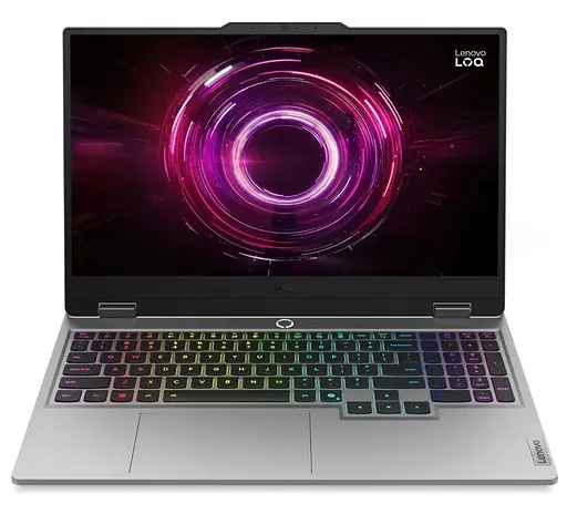 Ноутбук Lenovo 15.6 LOQ 15AHP10 FHD IPS 144Hz/Ryzen 7 250/24GB/512SSD/RTX 5060 8GB/DOS/Moonlight Grey (83JG00A0RA) - фото 1