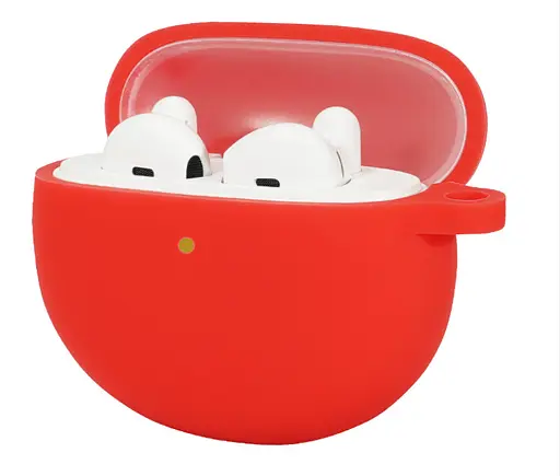 Чохол-накладка DK для Oppo Enco Air 1/2 | Silicone Candy Friendly з карабіном (012708) (red) - фото 2
