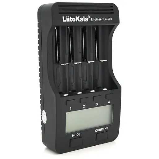 ЗУ универсальное Liitokala Lii-500, 4 канала, LCD дисплей, поддерживает Li-ion, Ni-MH и Ni-Cd AA(R6), AAA(R03), AAAA, С(R14)