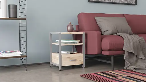 Тумба универсальная Ferrum-decor Вивьен 1/1 50x41x40 серый ДСП Дуб Сан-Марино 16мм (FRD-104152) - фото 5