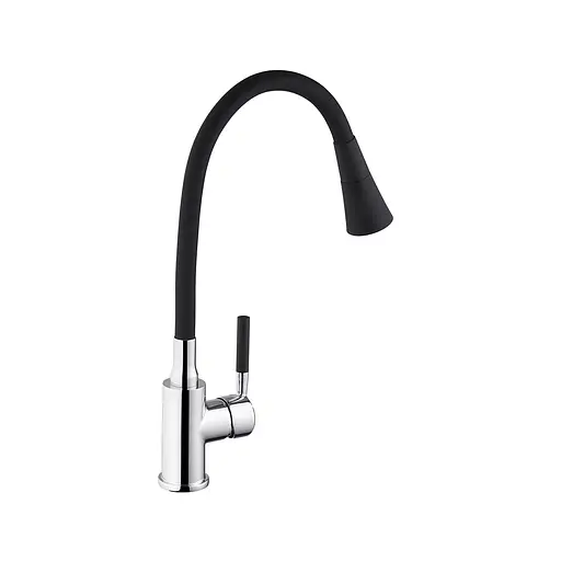 Змішувач для кухні Kroner KRM Kuche - C132BLK Хром - фото 3