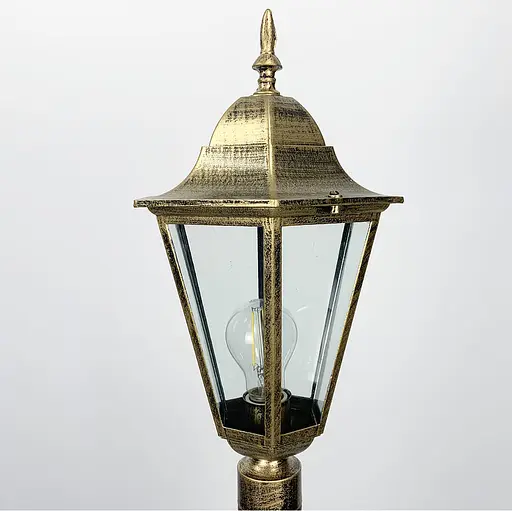 Вуличний класичний ліхтар в золотистому відтінку Line.F Довжина 20 см - фото 4