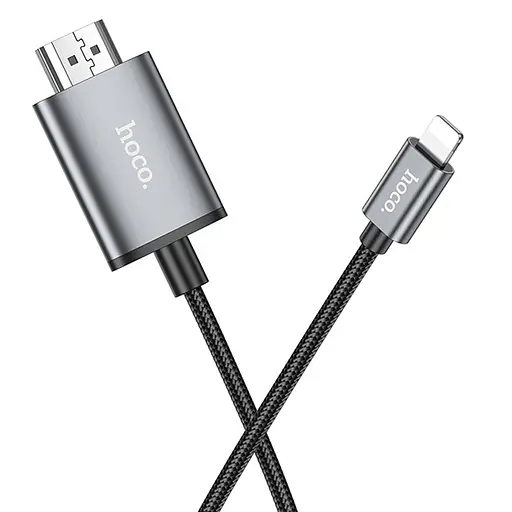 Перехідник Hoco UA27 HD Lightning to HDTV (2m) Metal gray - фото 2