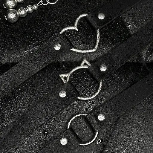 Набор БДСМ чокеров на шею 3 шт. - фото 1