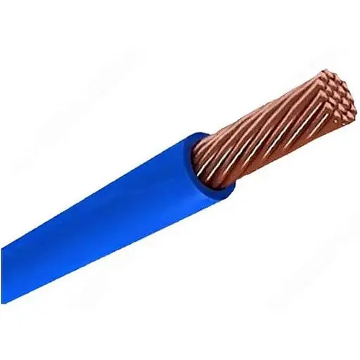 Кабель електричний Мега-Люкс ГОСТ ПВ-3-4 ізоляція не підтримує горіння синій 100 м