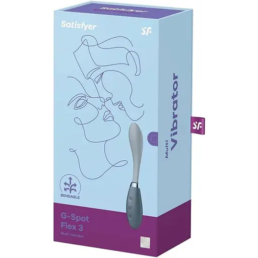Вибратор Satisfyer G-Spot Flex 3 Серый - фото 7