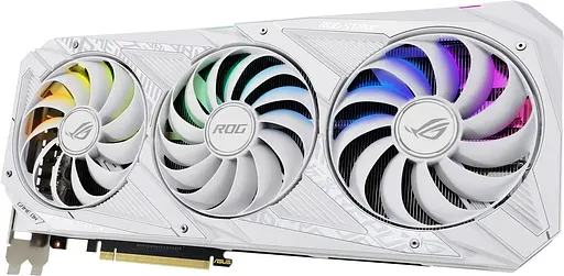 Видеокарта GeForce RTX 3090 24GB Asus ROG Strix OC White (ROG-STRIX-RTX3090-O24G-WHITE) Б/У