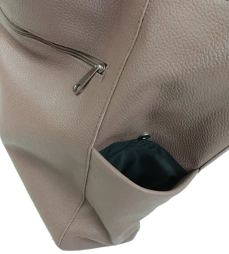 Женская кожаная сумка на двух ручках Borsacomoda коричневая sum0028734 - фото 9