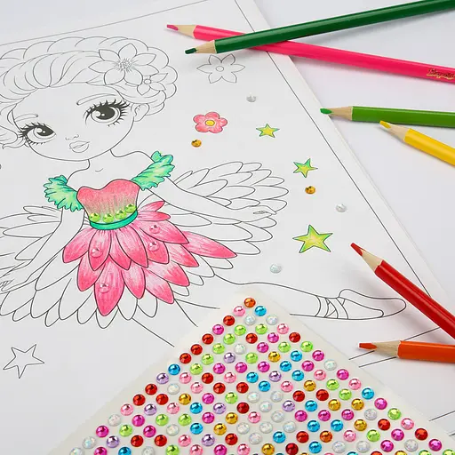 Розмальовка А4 1Вересня Балерини зі стразами 12 стор. (743369) - фото 4