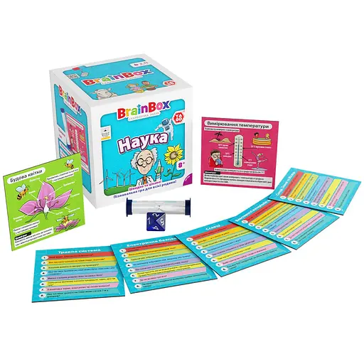 Карткова гра Brainbox "Наука" Yago BZZBRSC01UA 55 карток 1 гральний кубик - фото 6