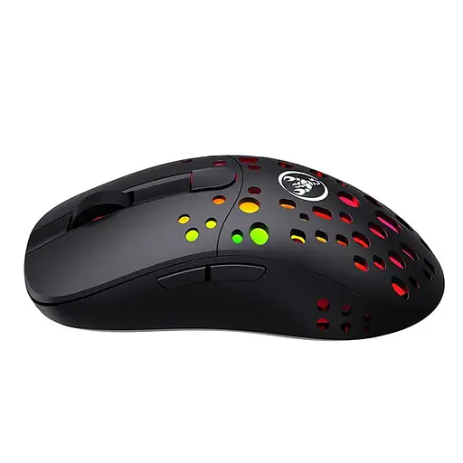 Мышь беспроводная игровая с аккумулятором и подсветкой 2.4 gHz HYSJ Т100 E-Sports Black - фото 7