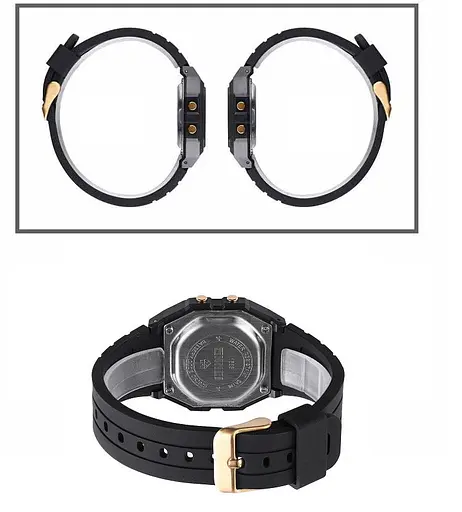 Наручний годинник чоловічий Skmei 1683 Black Black, 1683BKBK (18454) - фото 7