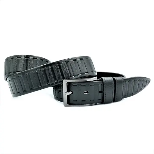 Ремінь шкіряний Le-Mon чоловічий 110-125х4 см acs0022300 - фото 2