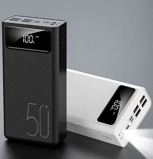 Зовнішній акумулятор Power Bank 50000mAh Black - фото 3