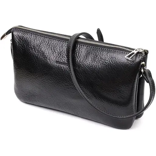 Кожаная женская сумка Grande Pelle 26х15.5х3 см sum0023601 - фото 1