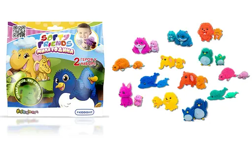 Стретч-игрушка в виде животного серии Softy friends – МИЛАЯ СЕМЬЯ (в ассортименте, в дисплее) - фото 2