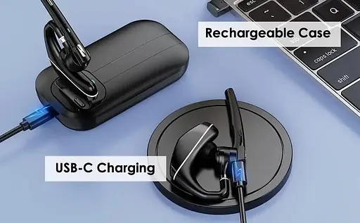 Беспроводная Bluetooth гарнитура A6L с шумоподавлением и микрофоном с автономностью 25 часов - фото 9