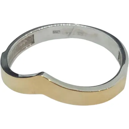 Серебряное кольцо Лазурит с позолотой. 12088Р 17,5