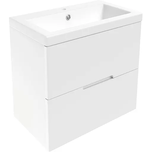 Тумба з умивальником Volle Aiva 60 см 15-68-60 Білий - фото 1
