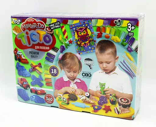 Набор креативной творчества Тесто для лепки Master Do Люкс, TMD-03-05, 18 цветов