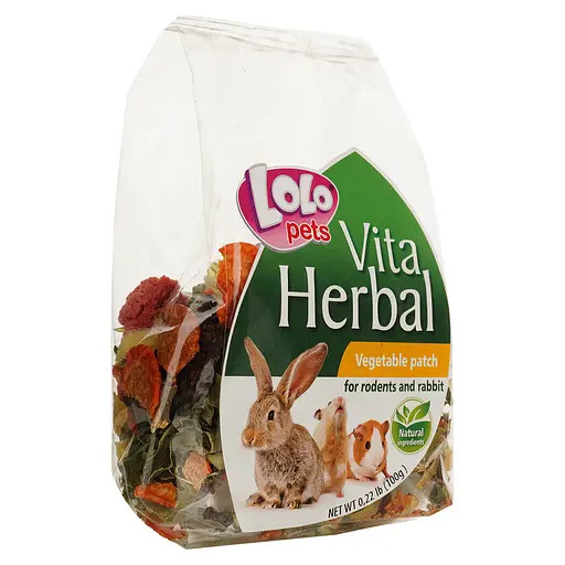 Повседневный корм для грызунов Lolo Pets Vita Herbal Овощная грядка 100 г (LO-74101) - фото 2