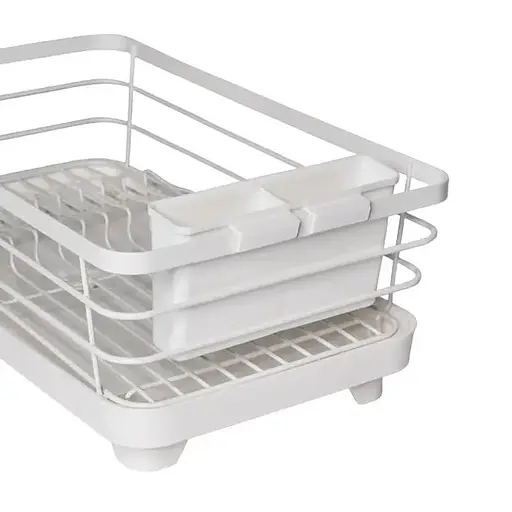 Сушка для посуды Lemax с держателем для приборов белая (LF-634) - фото 7