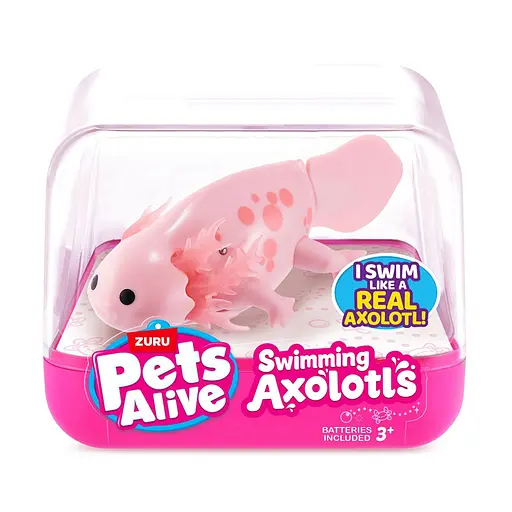 Интерактивная игрушка Аксолотль Pets & Robo Alive 9556A, розовый - фото 1