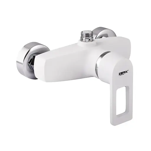 Смеситель для душа Zerix Z2030-7 white ZX0358 Белый матовый - фото 1